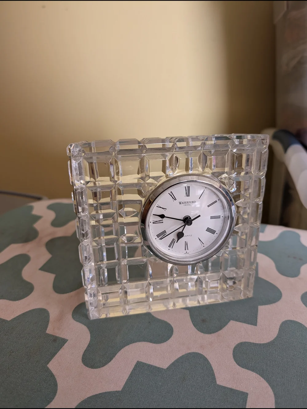 Waterford Crystal Quartz Desk Clock